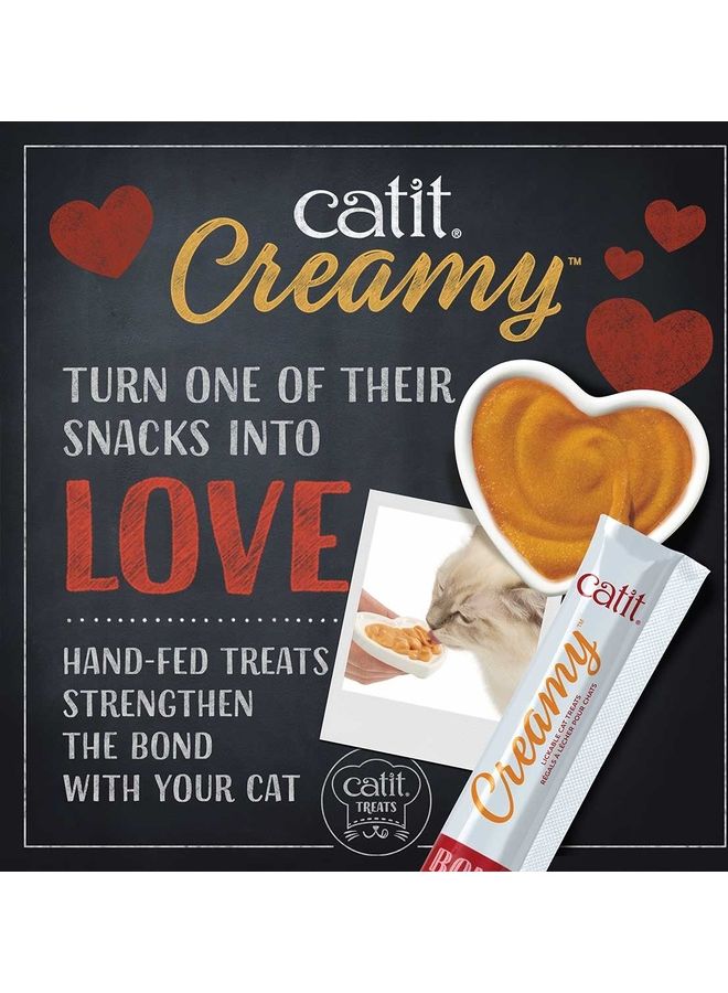 Catit Creamy Cat Treats Salmon Flavor - 4 Tubes