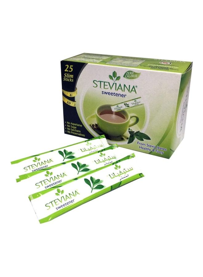 Steviana Sweetener Sticks 25 Pack