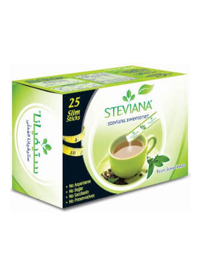 Steviana Sweetener Sticks 25 Pack