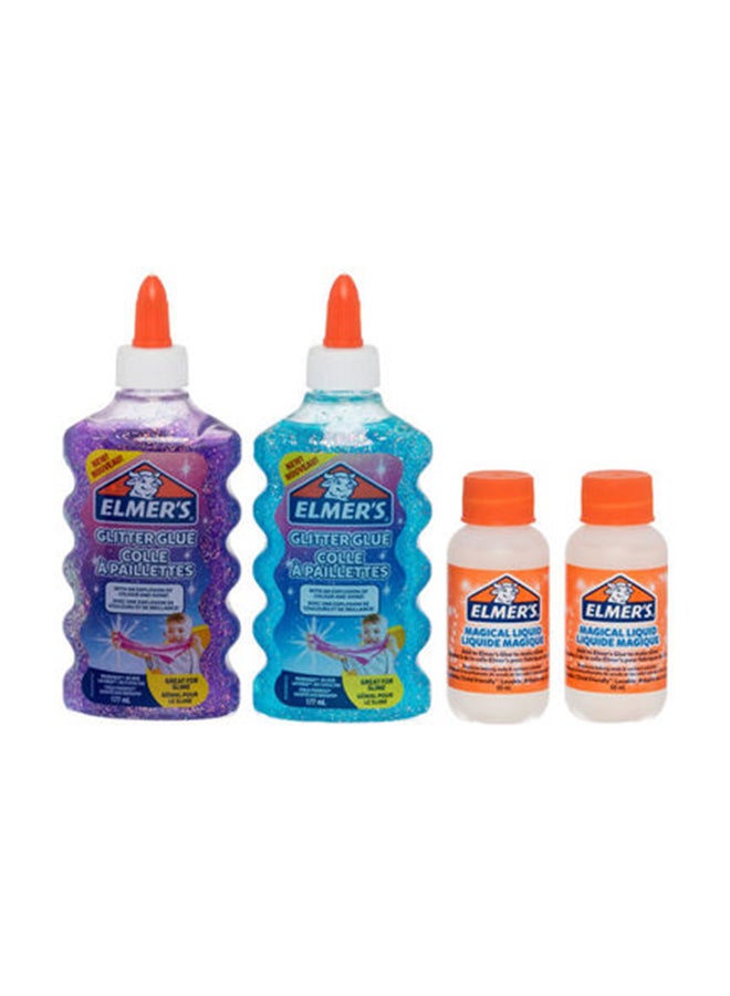 Elmers 4-Piece Glitter Slime Kit - Premium Fun