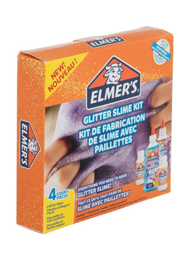 Elmers 4-Piece Glitter Slime Kit - Premium Fun