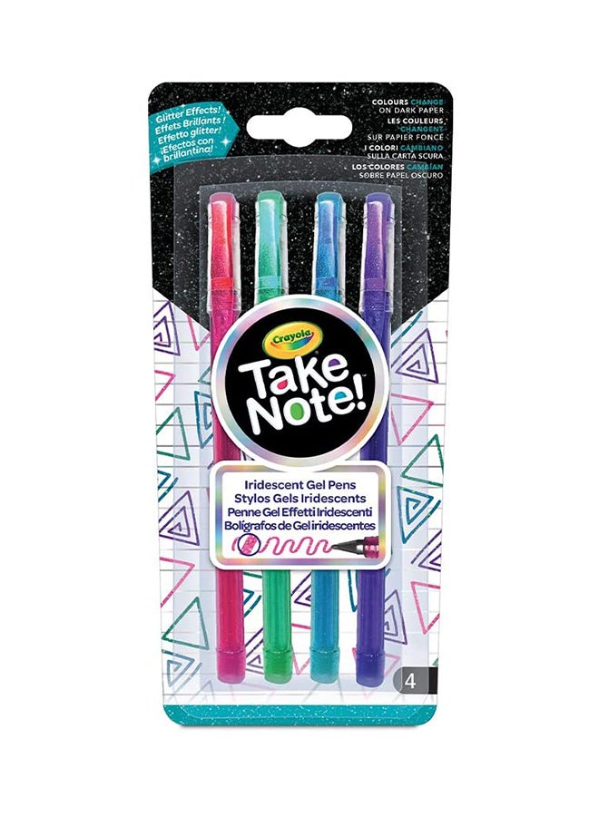 Crayola 4 Count Iridescent Gel Pens