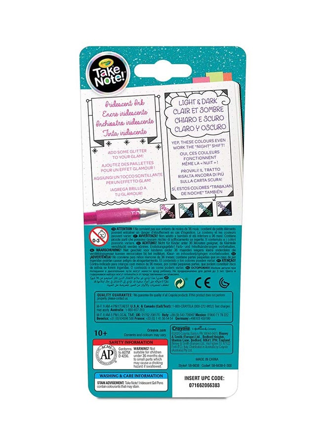 Crayola 4 Count Iridescent Gel Pens