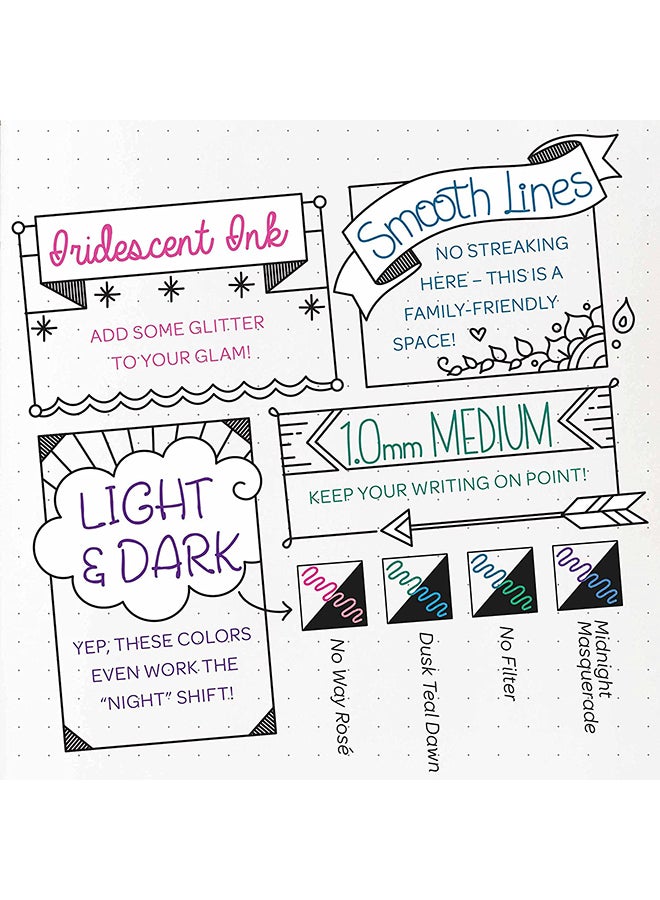 Crayola 4 Count Iridescent Gel Pens