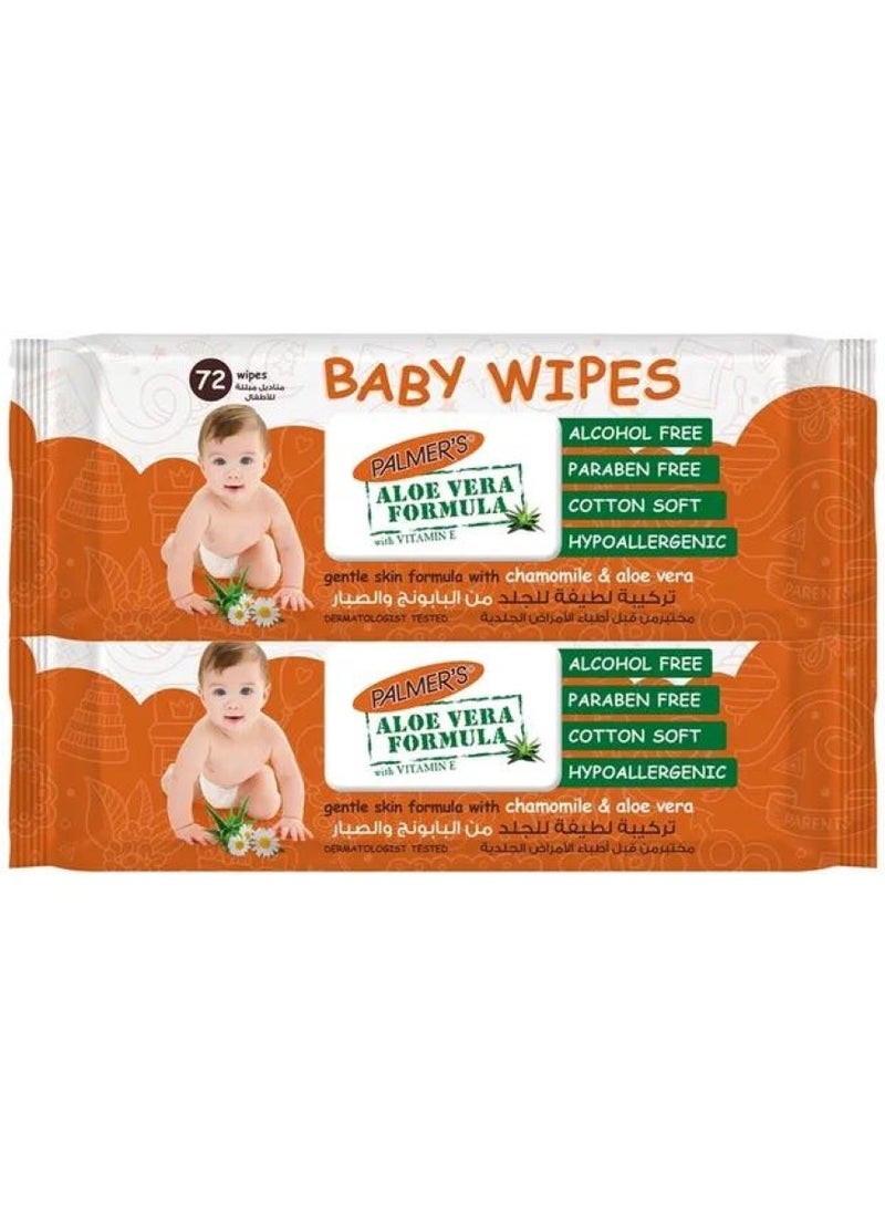Gentle Baby Wipes with Aloe Vera - PALMER'S