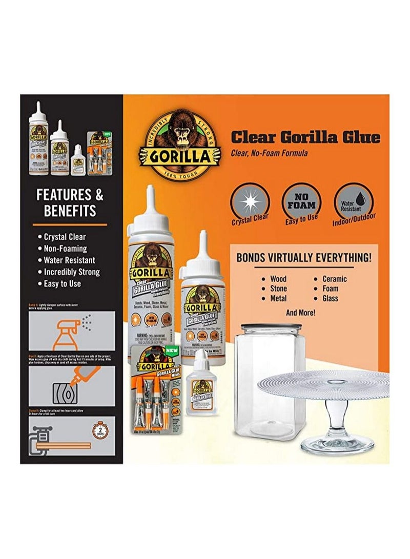 Gorilla Clear Glue 5.75 Ounce Bottle