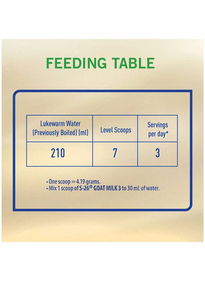 Wyeth S26 Goat Milk Stage 3 Baby Formula - 380g