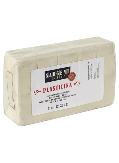 SARGENT ART Non Hardening Plastilina Modeling Clay Cream