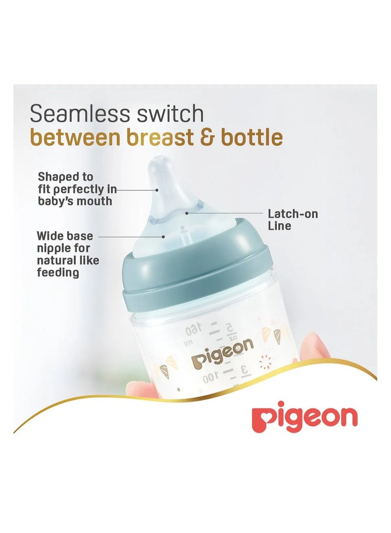 Pigeon Softouch Wide Neck Plastic Nursing Bottle 160ML