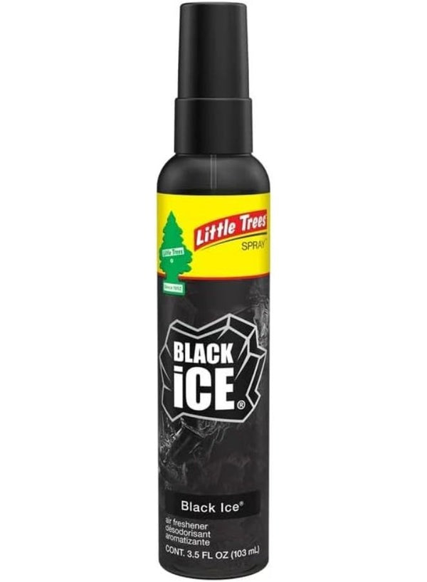 Little Trees Spray Car Air Freshener Black Ice