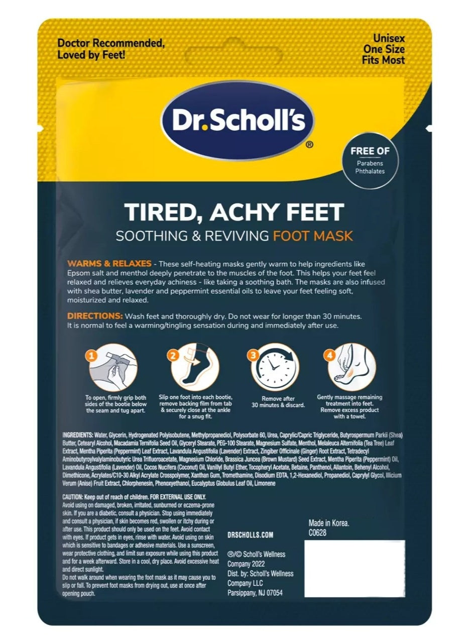 achy dry, cool dry, dr scholl s, dry feet, feet key, foot mask, home spa, leaf oil, mask net, one foot, reviving foot, reviving foot mask, seed oil, skincare, tea tree