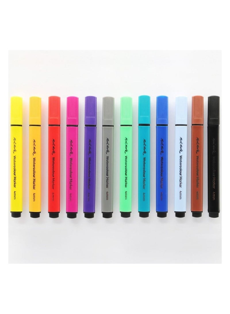 Mont Marte Watercolour Markers 12Pc Set