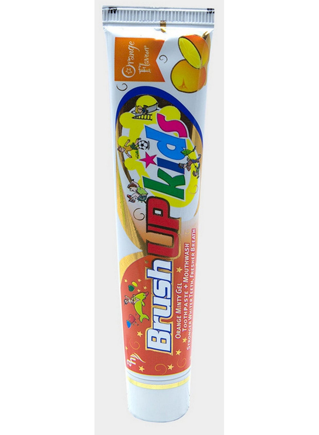 70g make, brush up, care key, day fun, every day, gel toothpaste, kids gel, kids gel toothpaste, love key, name kids, needs low, oral care, orange 70g, type gel, uses low