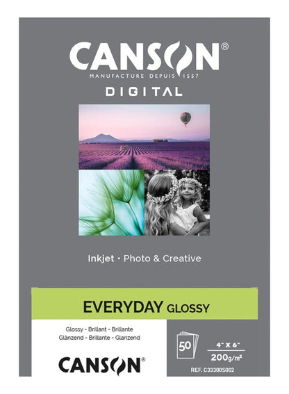 CANSON Digital Everyday Glossy Paper 4X6 Inches