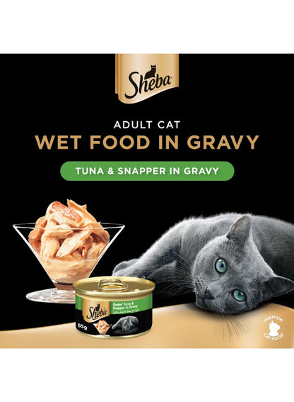 Sheba Tuna and Snapper Cat Food Can 85g