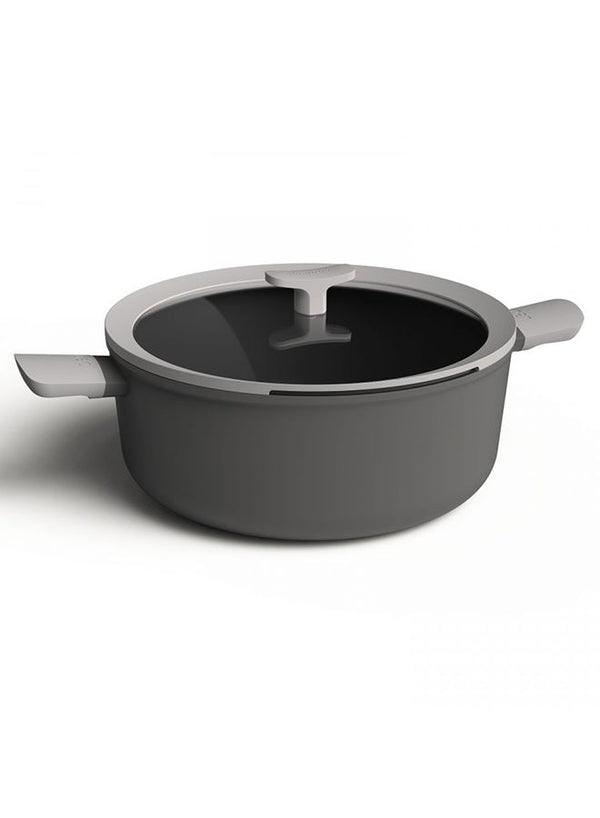 Berghoff Covered Stockpot Leo Line 28cm Fernogreen