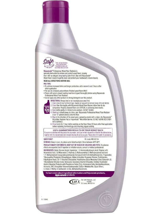 Rejuvenate Wood Floor Restorer Satin Finish 947 ML