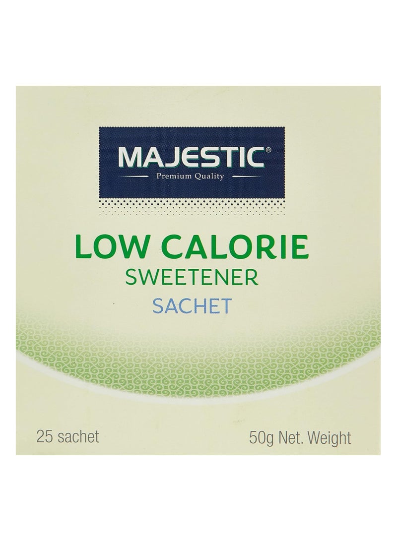 Majestic Low Calorie Sweetener Sachets - 25 Sachets