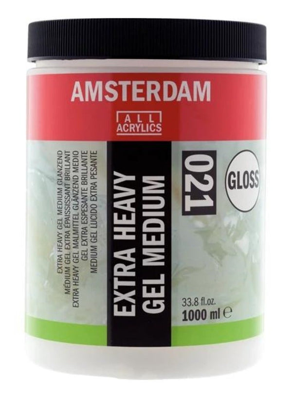 AMSTERDAM Extra Heavy Acrylic Gel Medium Gloss 1000 ML