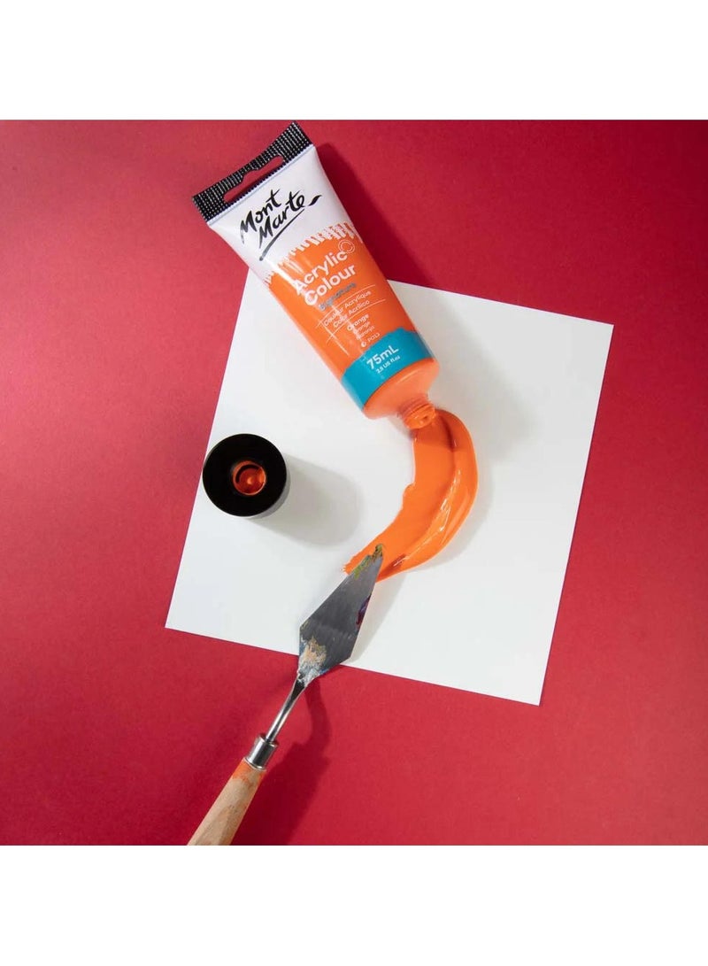 Mont Marte Acrylic Paint 75ML Tube Orange