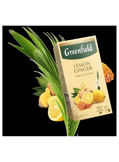 Greenfield Lemon Ginger Herbal Tea 20 Bags