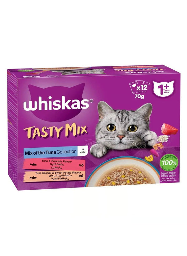 Whiskas Tasty Tuna Mix Catfood 12 x 70 g
