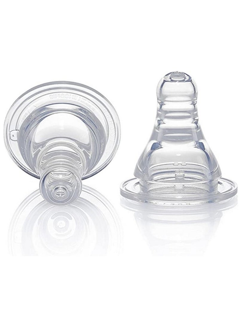 Pigeon Pack Of 2 Peristaltic Slim Neck Nipple