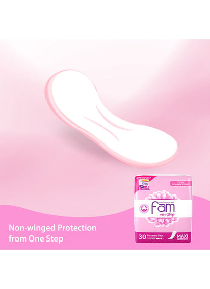 Fam Maxi Sanitary Pad Without Wings - 30 Pads