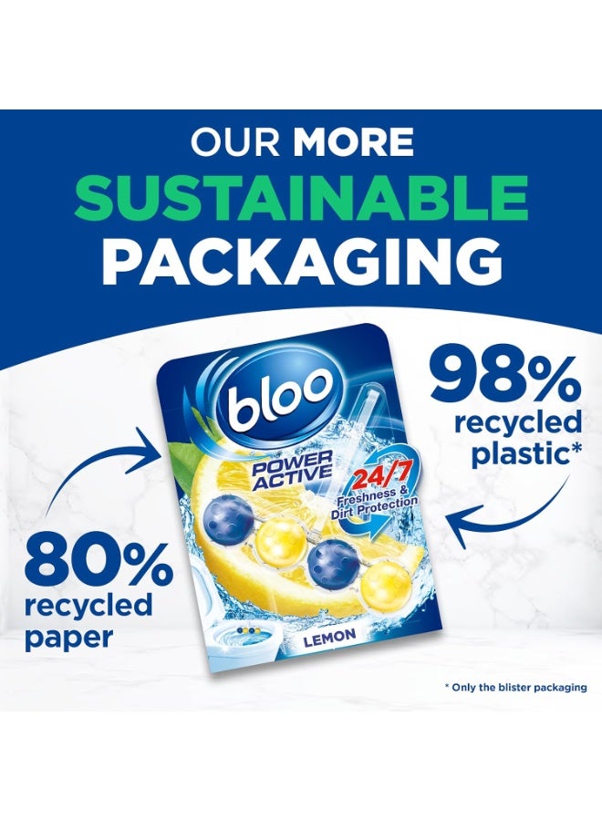 Bloo Power Active Toilet Rim Block Lemon 100g