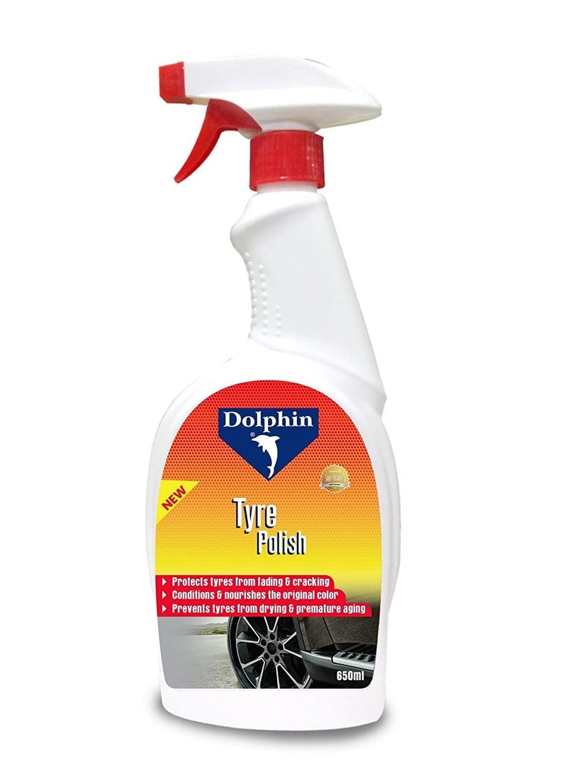 Dolphin Tyre Polish Spray 650 ML