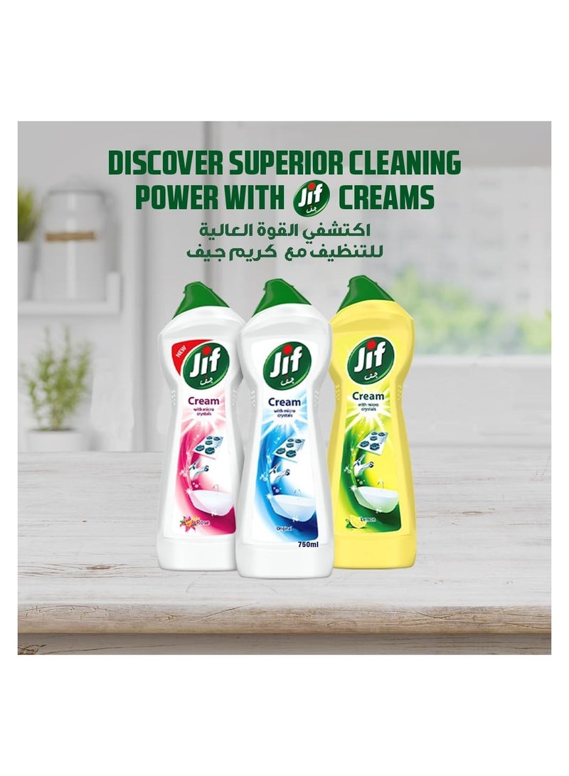 Jif Cream Cleaner Rose 750 ML - Premium Cleaning Solution