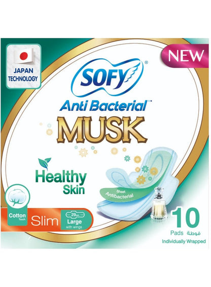 Sofy Antibacteria Musk Sanitary Pads Large Thin