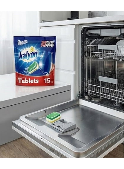 15-pieces tablets, 15-pieces tablets 300g, company endeks, dishwasher 15-pieces, dishwasher 15-pieces tablets, dishwasher tablets, endeks kimya, food residues, handle tough, kalyon, kimya positioned, tablets 300g, tough grease, turkish company, yet eco-fr