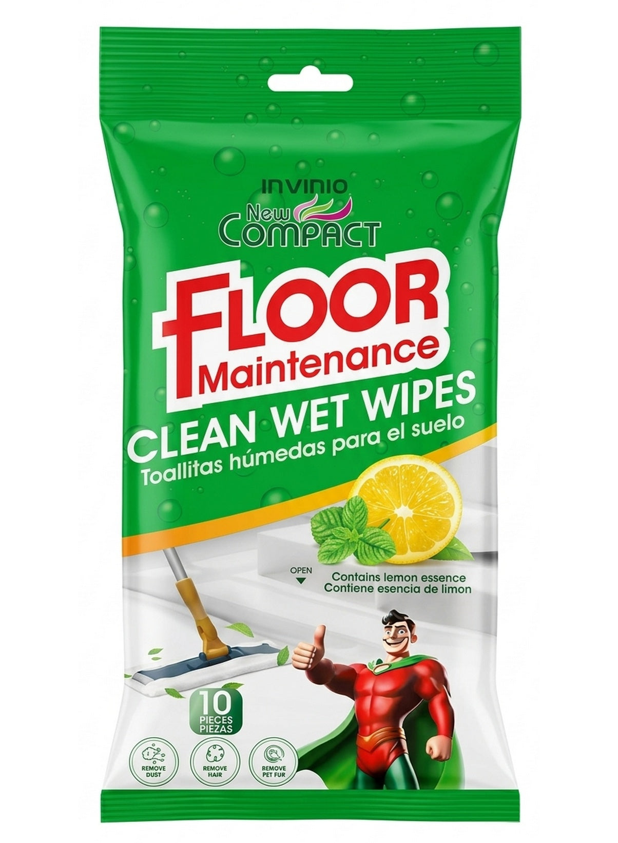 cleaning wet, cleaning wet wipes, compact lemon, compact lemon floor, cool dry, dirt pet, flat mop, floor cleaning, floor cleaning wet, invinio, lemon floor, lemon floor cleaning, one wipe, pet hair, wet wipes