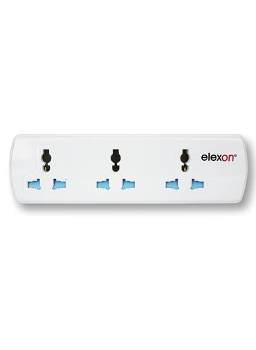 Elexon 3 Way Multi Universal Adaptor Socket
