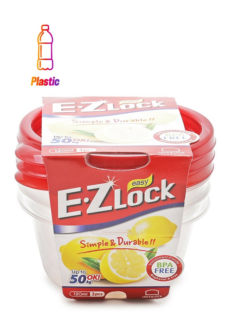 LocknLock 3-Piece Food Storage Containers Set