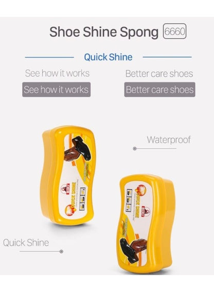 Biki Shoe Shine Sponge - Clean & Shine Easily