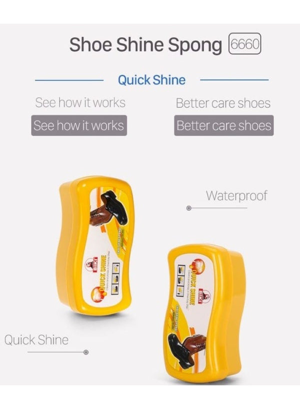 Biki Shoe Shine Sponge - Clean & Shine Easily