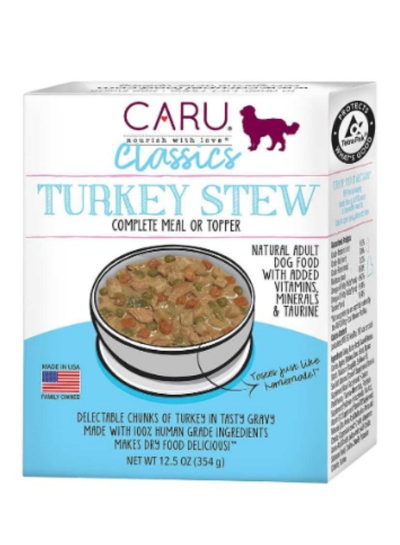CARU Turkey Stews Dog Wet Food 354 G