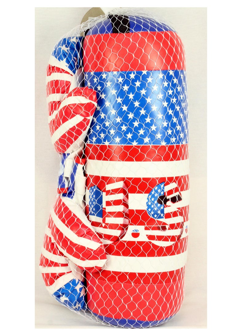 Speed Game Boxing Bag & Gloves Set