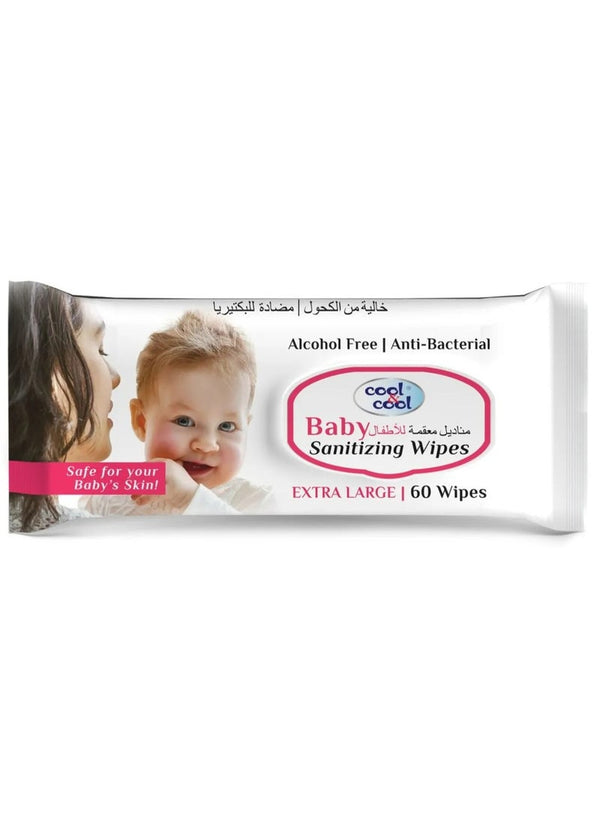 Cool & Cool Baby Sanitizing Wipes 60's