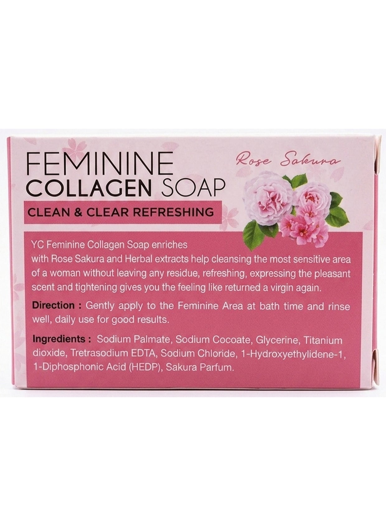 100g key, collagen sakura, collagen sakura rose, cool dry, day odor, feminine soap, firming 100g, gentle care, rose refreshing, sakura rose, sakura rose refreshing, sensitive skin, skin long, soap net, yc