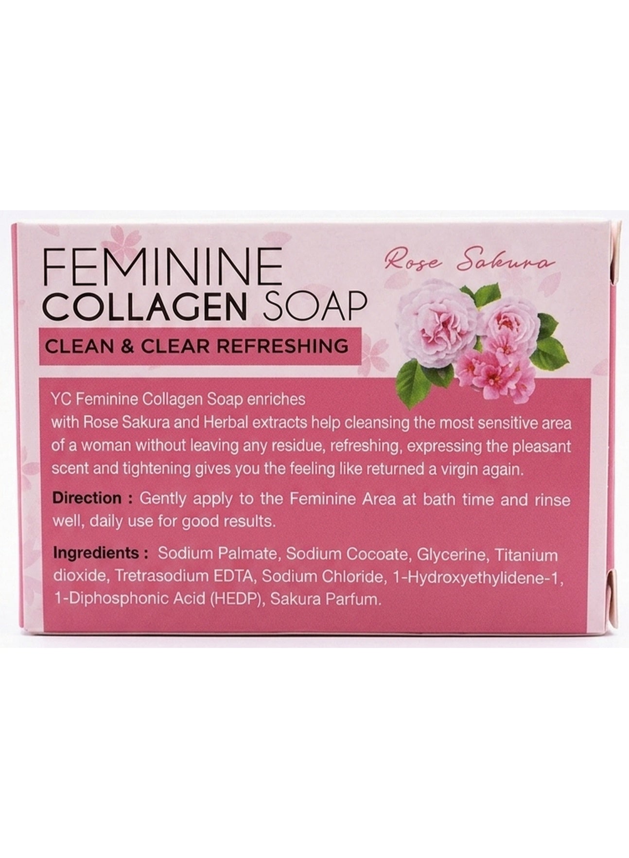 100g key, collagen sakura, collagen sakura rose, cool dry, day odor, feminine soap, firming 100g, gentle care, rose refreshing, sakura rose, sakura rose refreshing, sensitive skin, skin long, soap net, yc