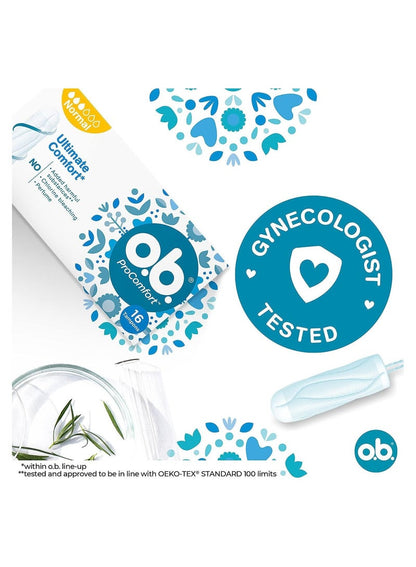 O.B. ProComfort Normal Tampons Pack of 16