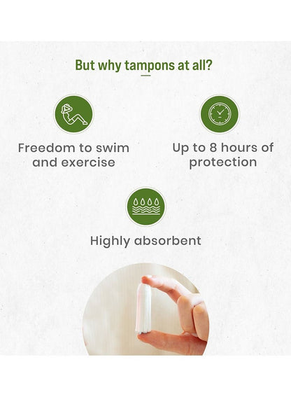 Sirona Organic Cotton Tampons 18 Pieces Pack