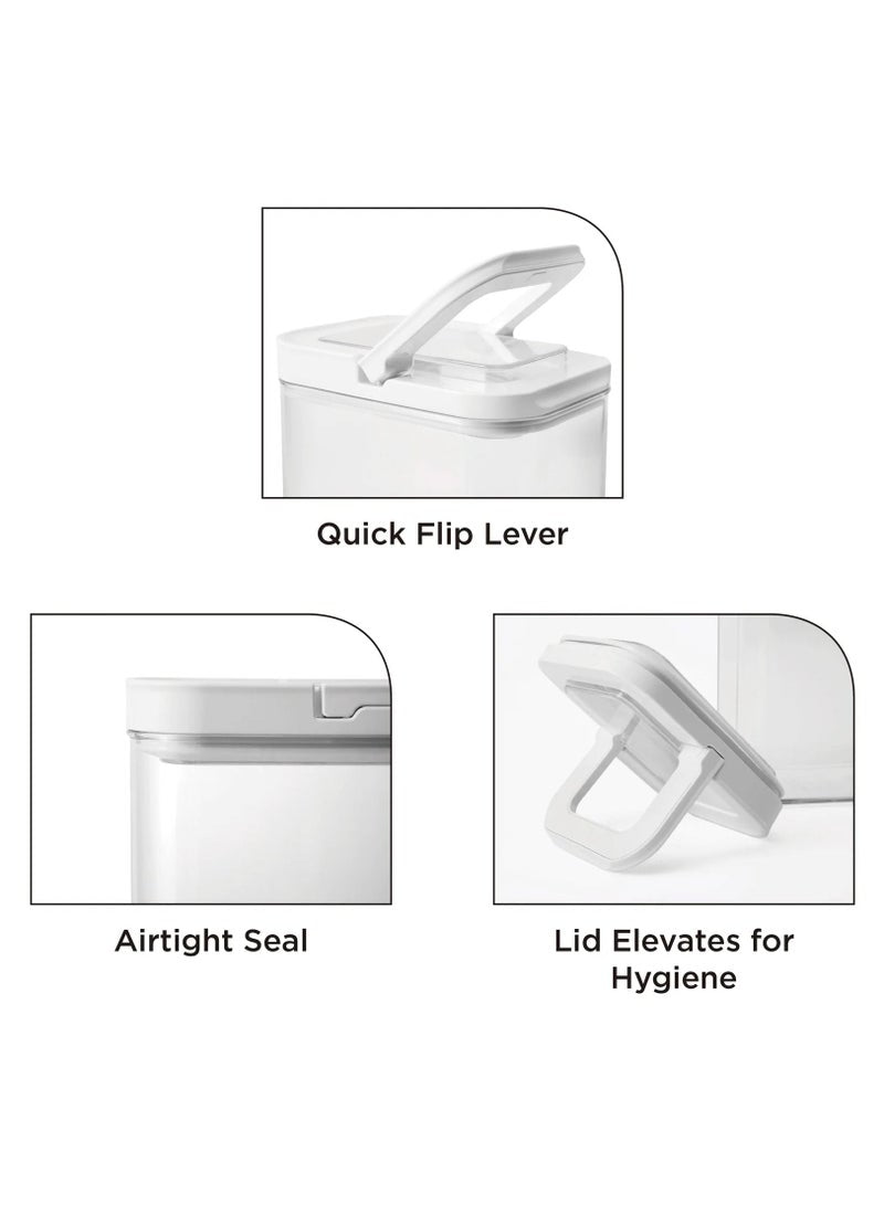 Cosmoplast Lock 2 Go Square Fliplock Canisters Set