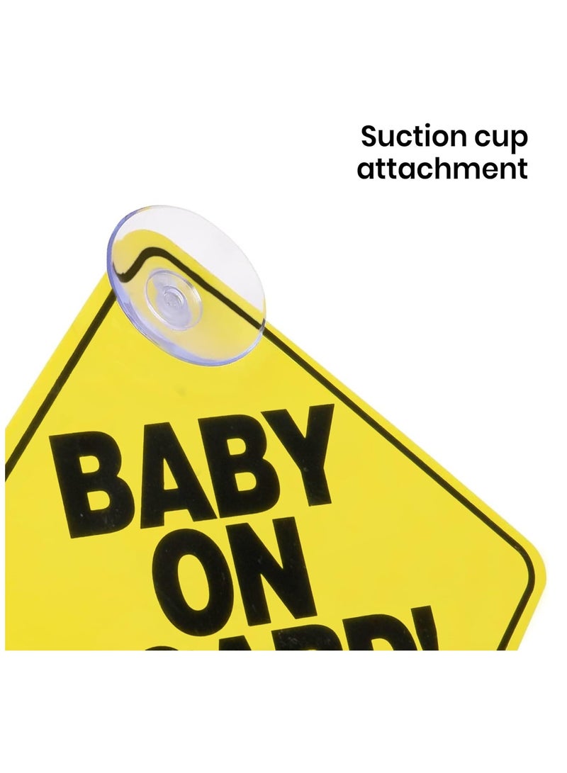 Safety 1st Baby On Board Sign - Premium Car Safety