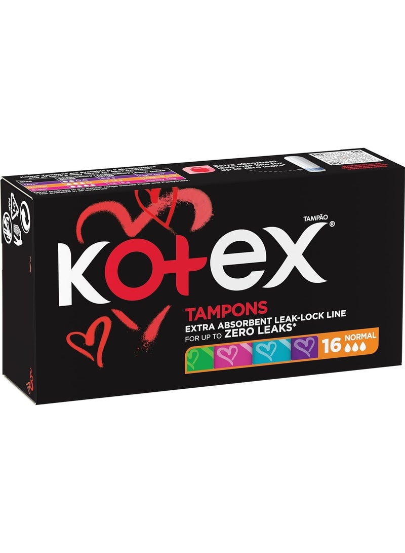 Kotex Silky Cover Normal 16 Tampons