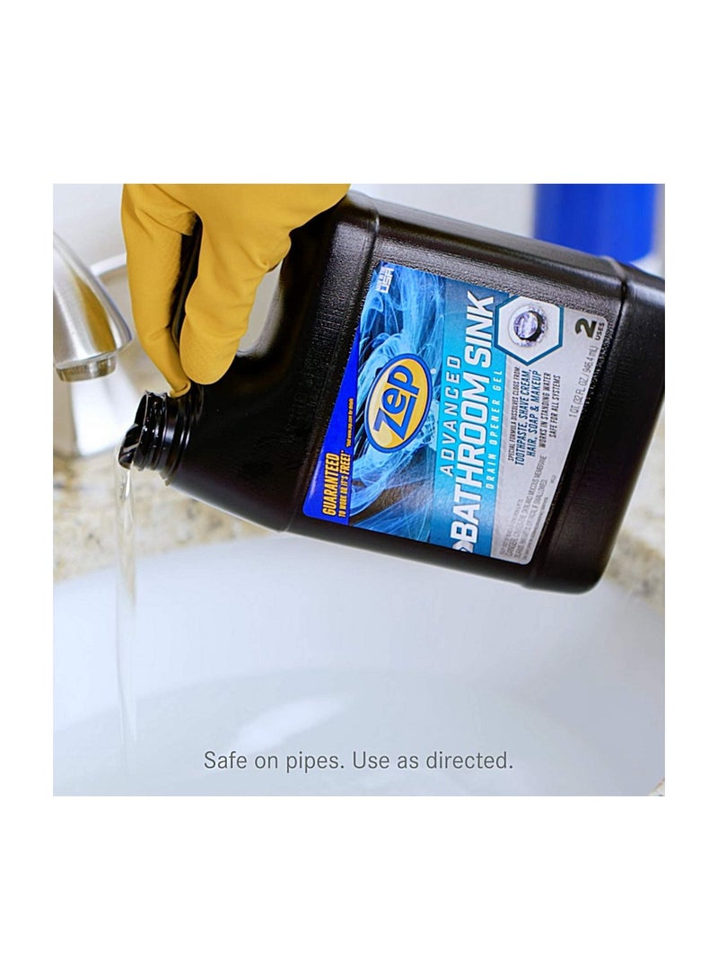 Zep Advanced Bathroom Sink Drain Opener Gel 32 oz
