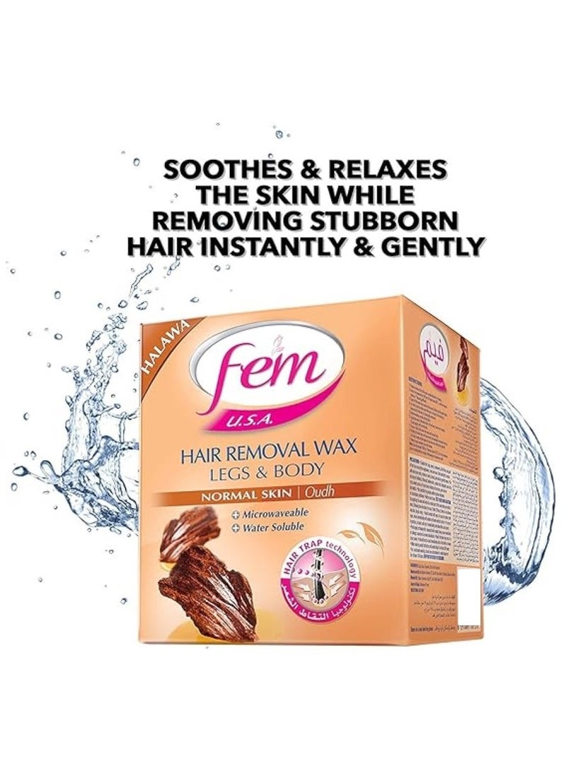 Hair Removal Wax for Legs & Body - Fem